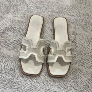 Bellini Cream Slide Loafers